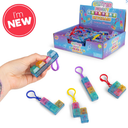Glitter Clicker Keychain - SENsory Toys4U