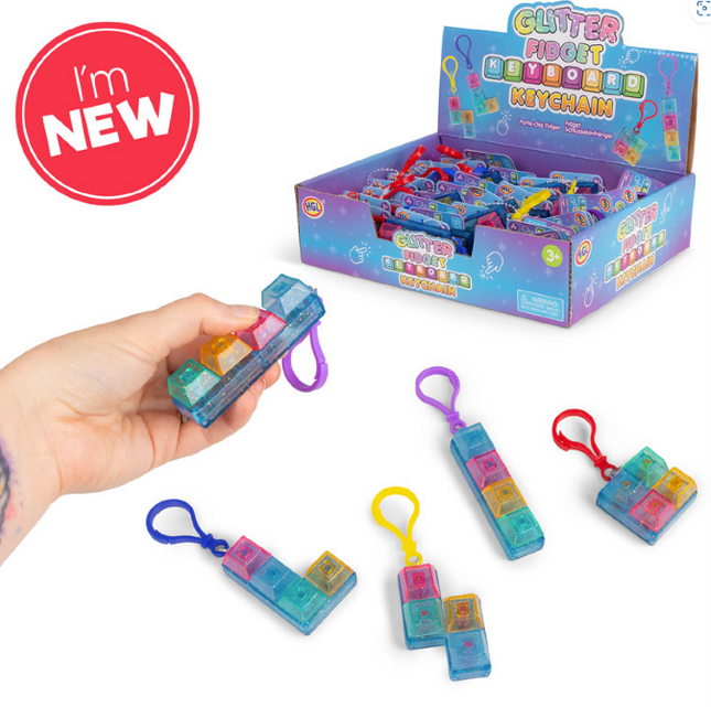 Glitter Clicker Keychain - SENsory Toys4U