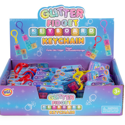 Glitter Clicker Keychain - SENsory Toys4U