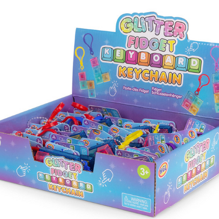 Glitter Clicker Keychain - SENsory Toys4U