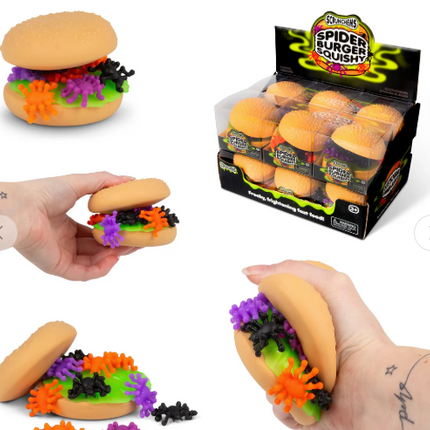 SCRUNCHEMS SPOOKY SPIDER BURGER SQUISHY