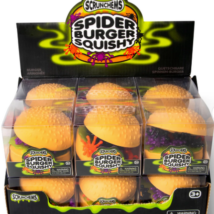 SCRUNCHEMS SPOOKY SPIDER BURGER SQUISHY