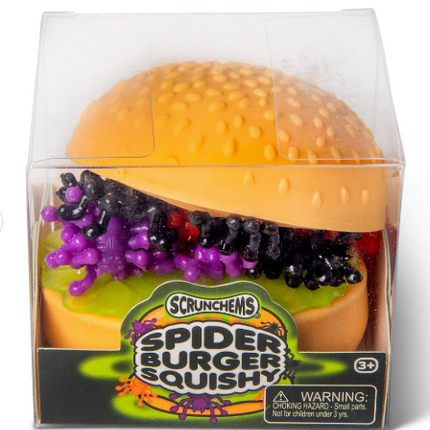 SCRUNCHEMS SPOOKY SPIDER BURGER SQUISHY