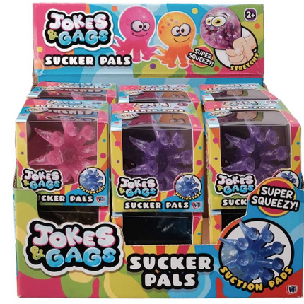 Jokes and Gags Sucker Pals MOQ of 12 - SENsory Toys4U