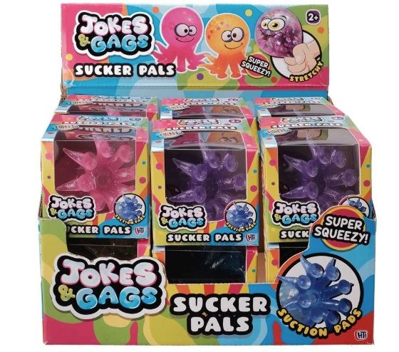 Jokes and Gags Sucker Pals MOQ of 12 - SENsory Toys4U