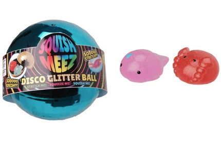 Squish-Meez Disco Glitter Ball MOQ of 12 - SENsory Toys4U
