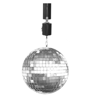 Disco & Sensory Set 3 x Disco Mirror Balls, 1 x Rotation Motor, 1x Projector Light