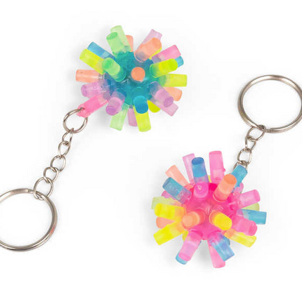 Flashing Spiky Keychain