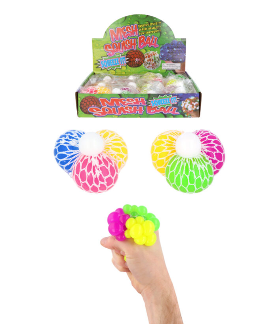 3-in-1 Squeeze Ball in Mesh - SENsory Toys4U