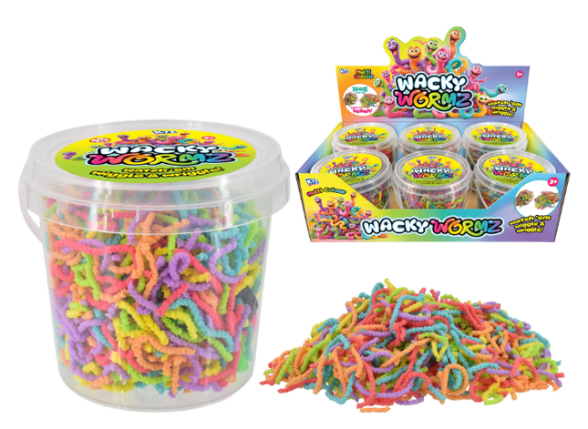 Moving Multi-Colour Wormz (200g) - Tub
