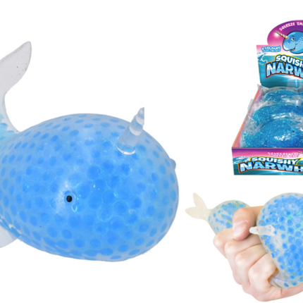 Squishy Bead Narwhal Large - SENsory Toys4U