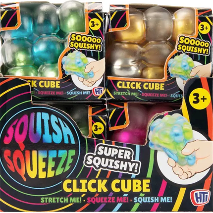 Squish-Squeeze Click Cube