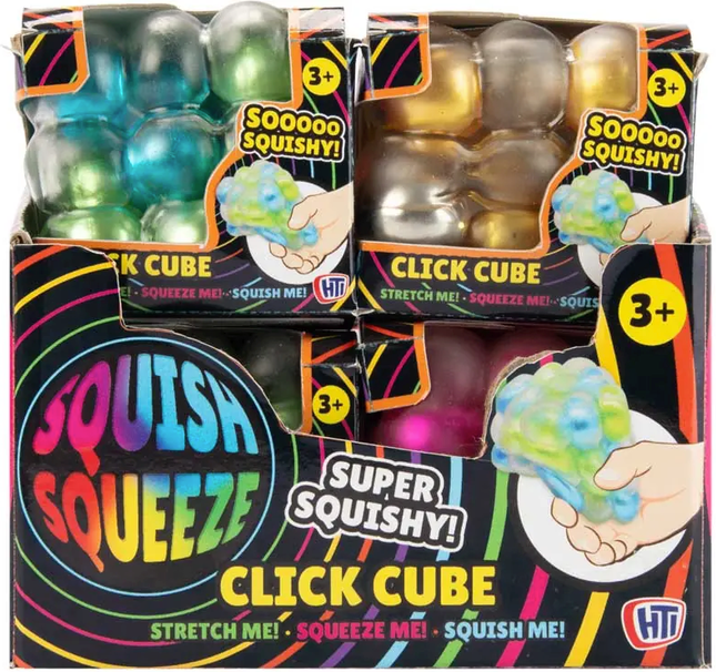 Squish-Squeeze Click Cube
