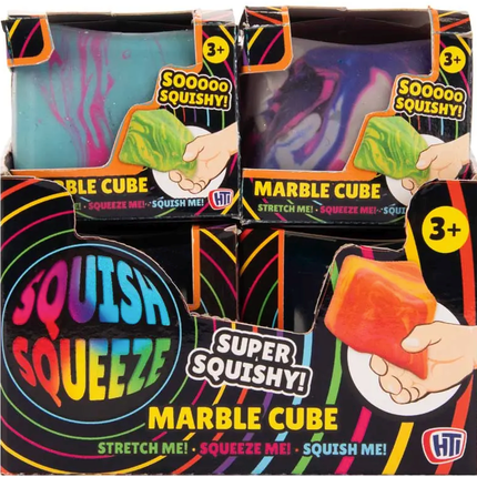 Squish-Squeeze Marble Cube