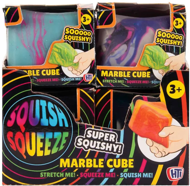 Squish-Squeeze Marble Cube