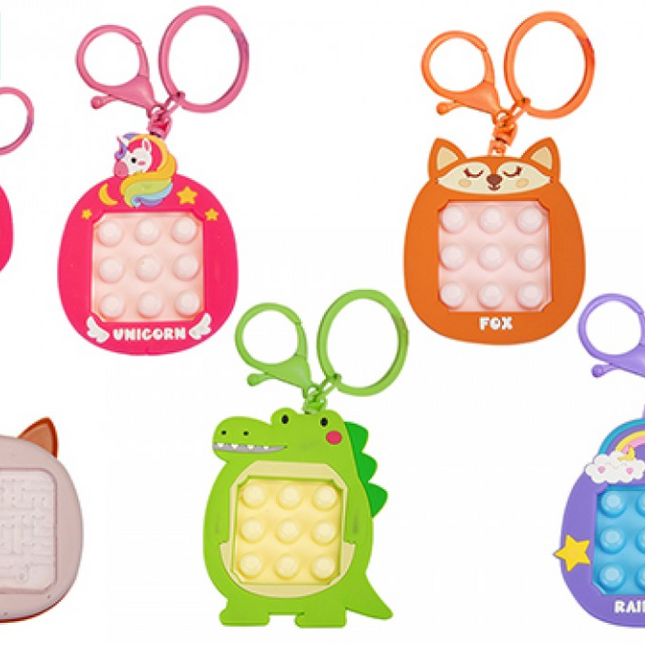 BUBBLE POP CLICKER KEYCHAIN