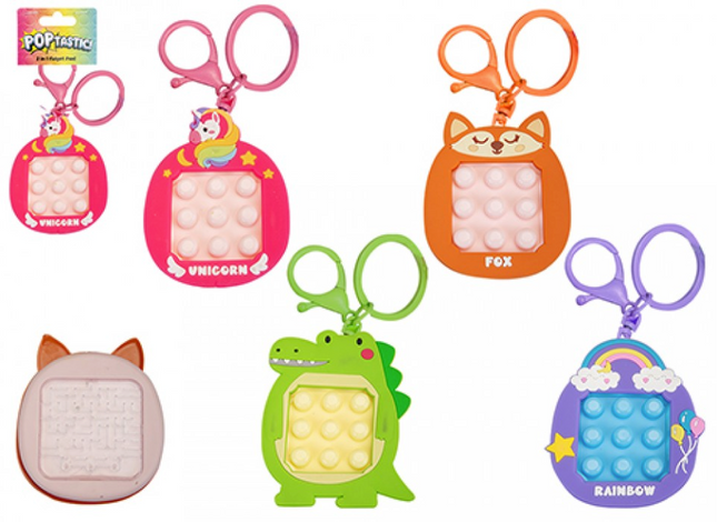BUBBLE POP CLICKER KEYCHAIN