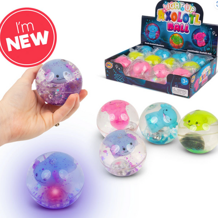 Flashing Axolotl Water Ball - SENsory Toys4U