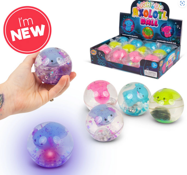 Flashing Axolotl Water Ball - SENsory Toys4U