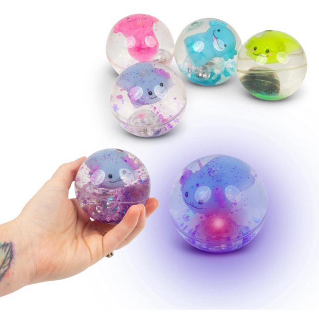 Flashing Axolotl Water Ball - SENsory Toys4U