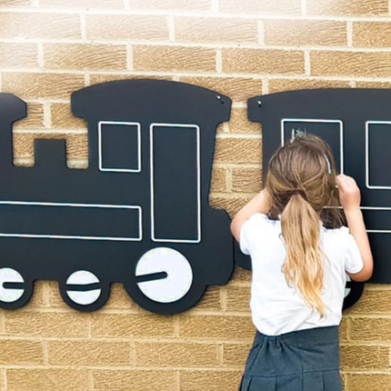 Giant Outdoor Train Chalkboard