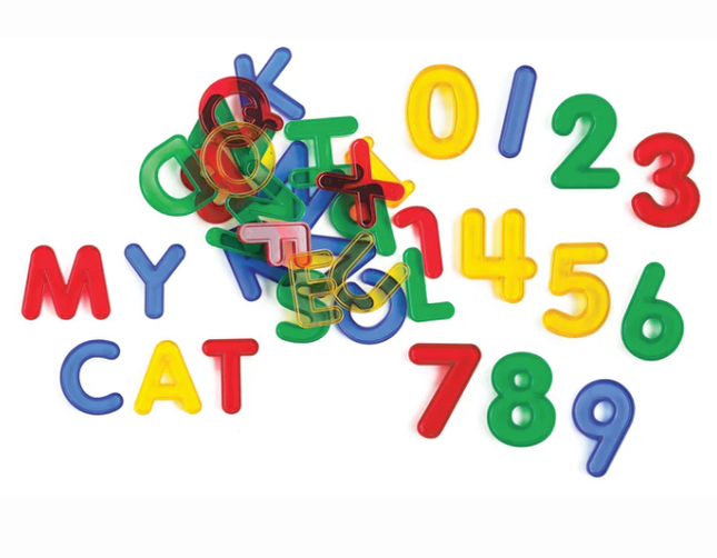 Translucent Letters and Numbers Set