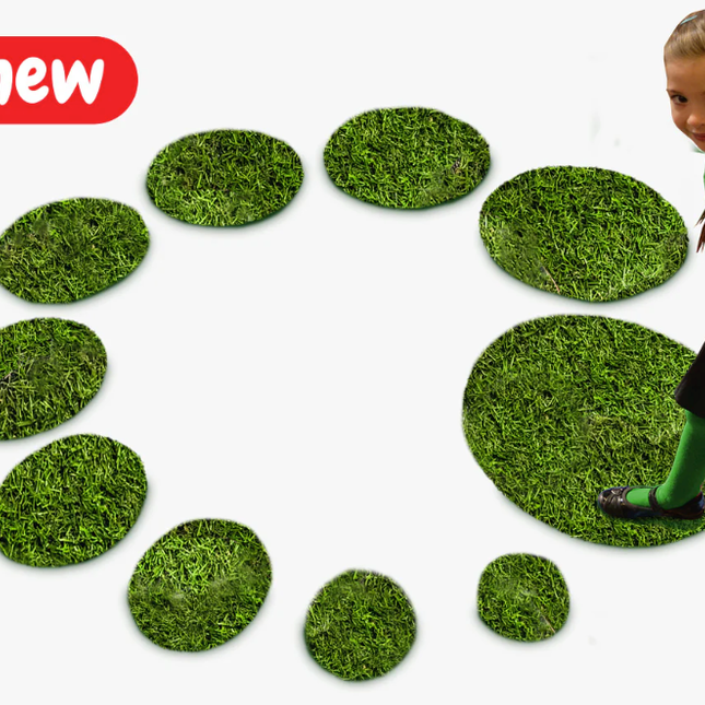 Grass Shapes Increasing Circles (Set of 10)