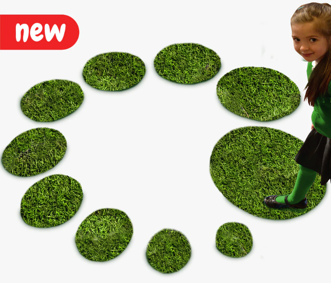 Grass Shapes Increasing Circles (Set of 10)