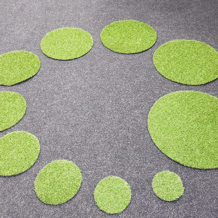 Grass Shapes Increasing Circles (Set of 10)