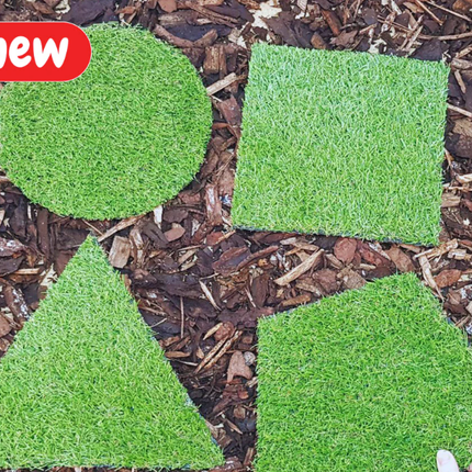 Mini Grass Shapes: Circle, Triangle, Square, Pentagon (Set of 4)