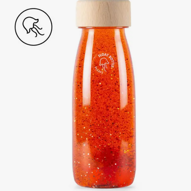 Sensory Bottle - Orange Float - SENsory Toys4U