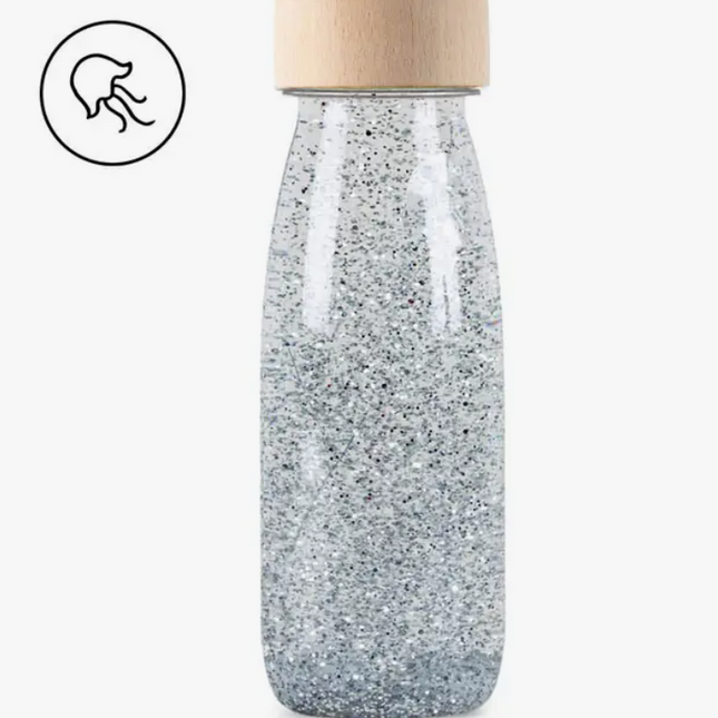 Sensory Bottle - Silver Float - SENsory Toys4U