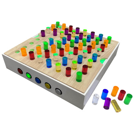TABLE TOP PANEL WITH COLOURED RODS