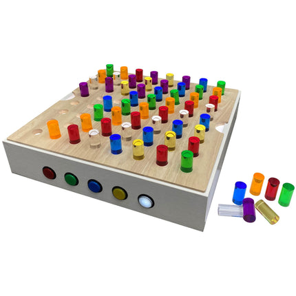 TABLE TOP PANEL WITH COLOURED RODS