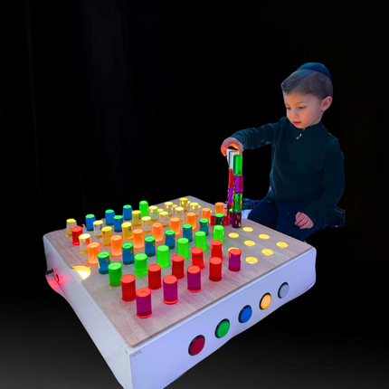 TABLE TOP PANEL WITH COLOURED RODS