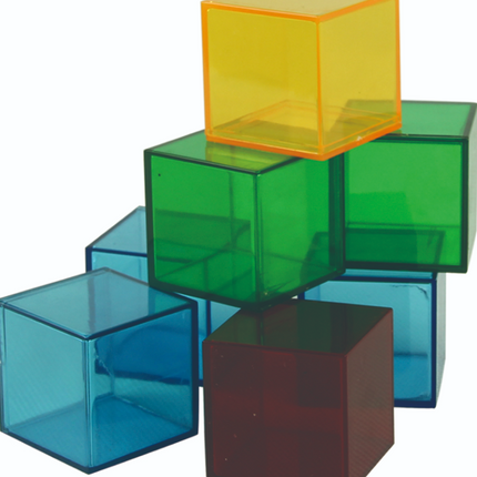 Translucent Cubes Construction Set (36 Pieces - SENsory Toys4U