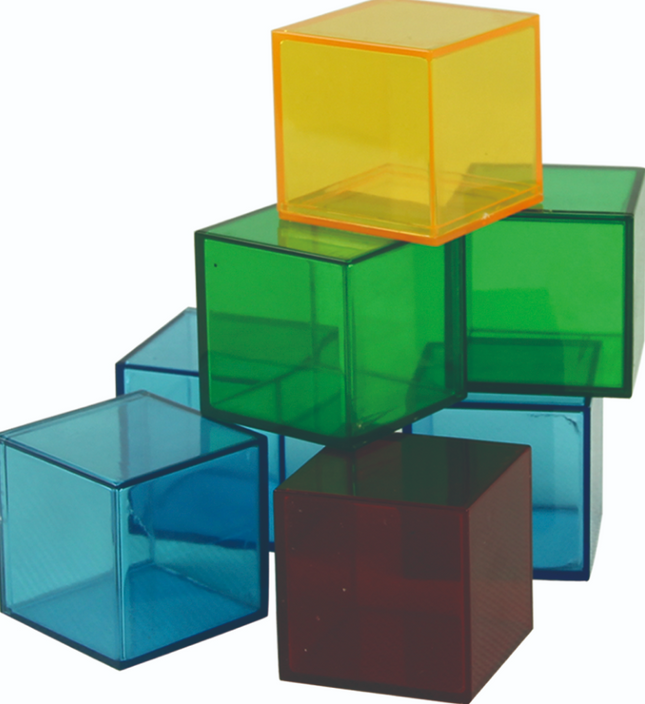 Translucent Cubes Construction Set (36 Pieces - SENsory Toys4U