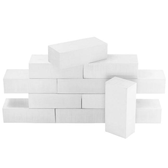 WHITE FOAM BRICKS Set of 25
