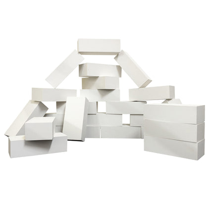 WHITE FOAM BRICKS Set of 25