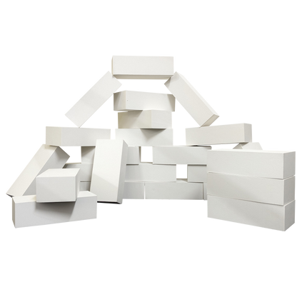 WHITE FOAM BRICKS Set of 25