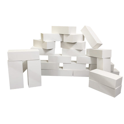 WHITE FOAM BRICKS Set of 25