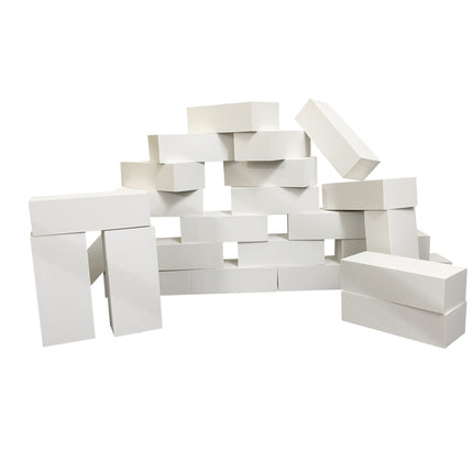 WHITE FOAM BRICKS Set of 25