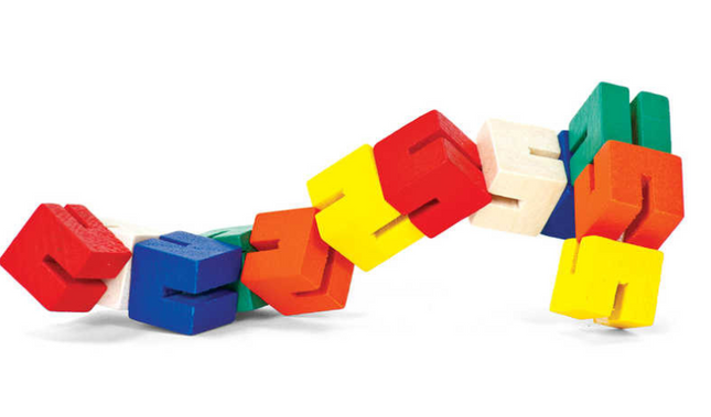 WOODEN TWIST AND LOCK BLOCKS - SENsory Toys4U