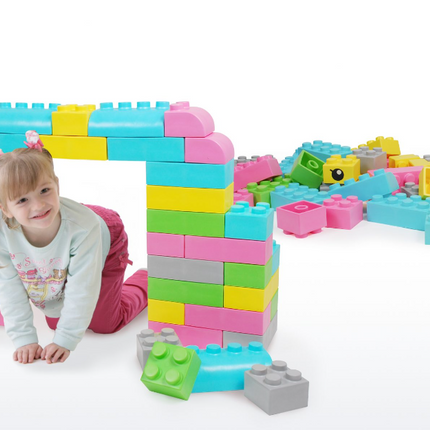 Wise Big Block Set Pastel Colours (42 Pieces) - SENsory Toys4U