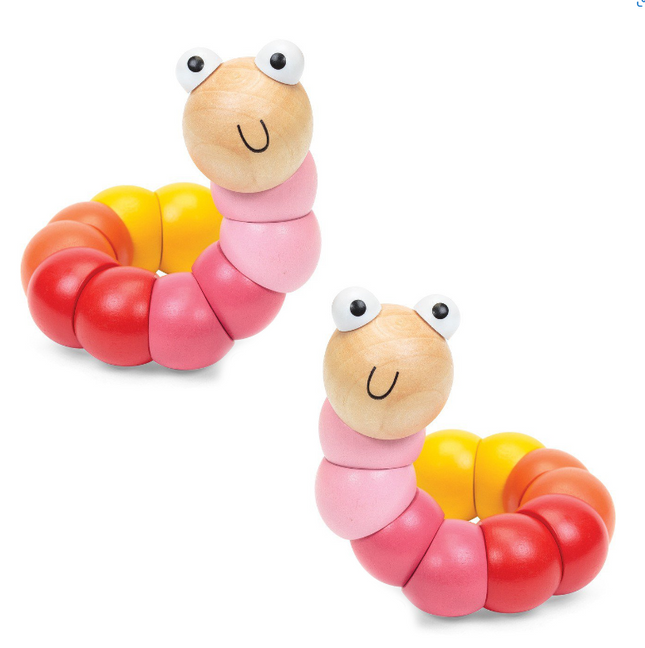 Woodie Worm ‚Äö√Ñ√∂‚àö√ë‚àö‚àÇ‚Äö√†√∂‚àö√´‚Äö√†√∂¬¨¬Æ Wooden Sensory Fidget Item (2 Pack) - SENsory Toys4U