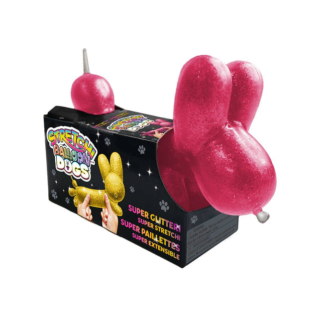 Stretchi Balloon Dog Glitter PDQ - SENsory Toys4U