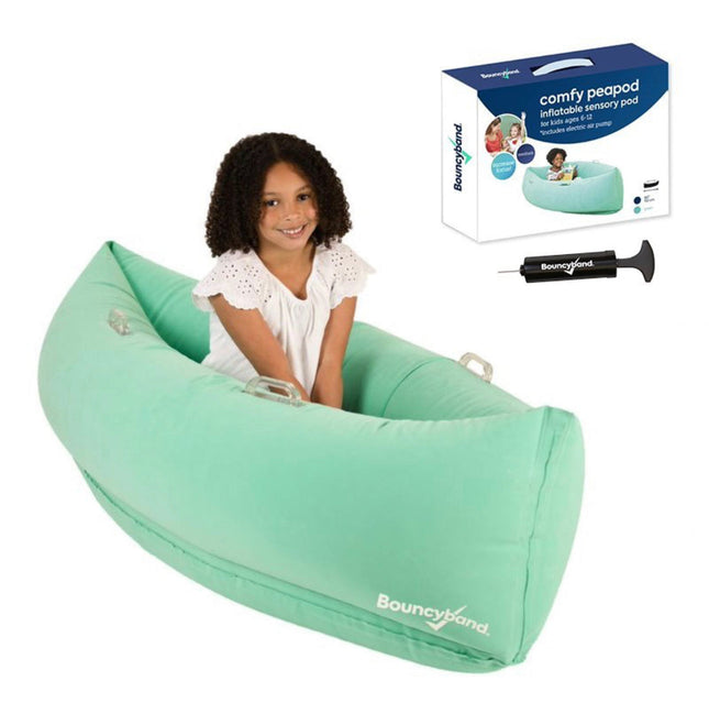 Hugging Inflatable Peapod Sensory Hug Canoe 1.5mtr/Green - SENsory Toys4U