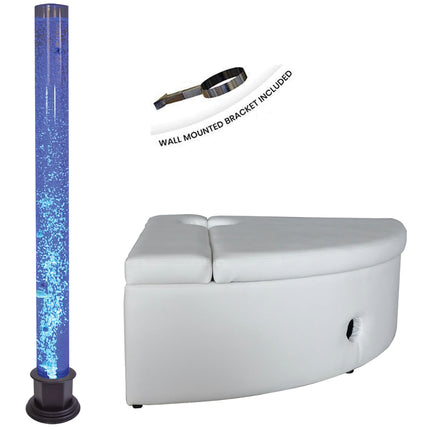 Corner Bubble Tube Kit (Incl. Large Tube, Padded Surround & Bracket) - SENsory Toys4U