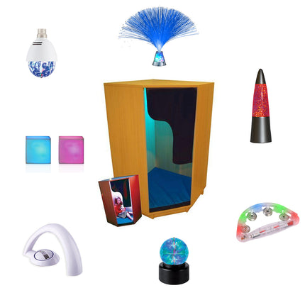 Padded Den with LED Mood Lighting & 9 Light Up Toys - SENsory Toys4U