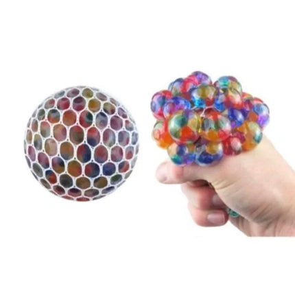 Rainbow Mesh Bead Ball - SENsory Toys4U